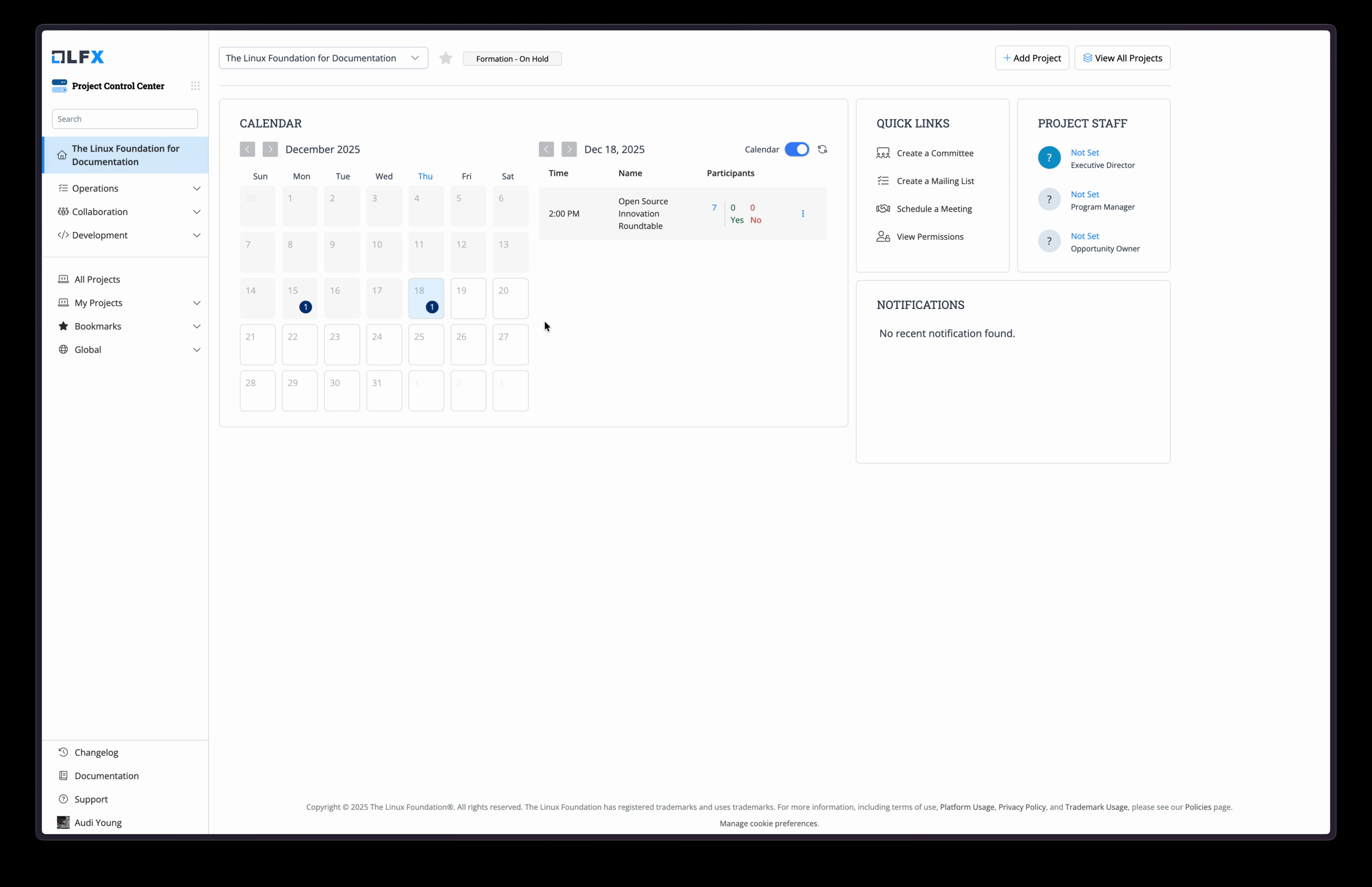 Accessing audit log for past meetings